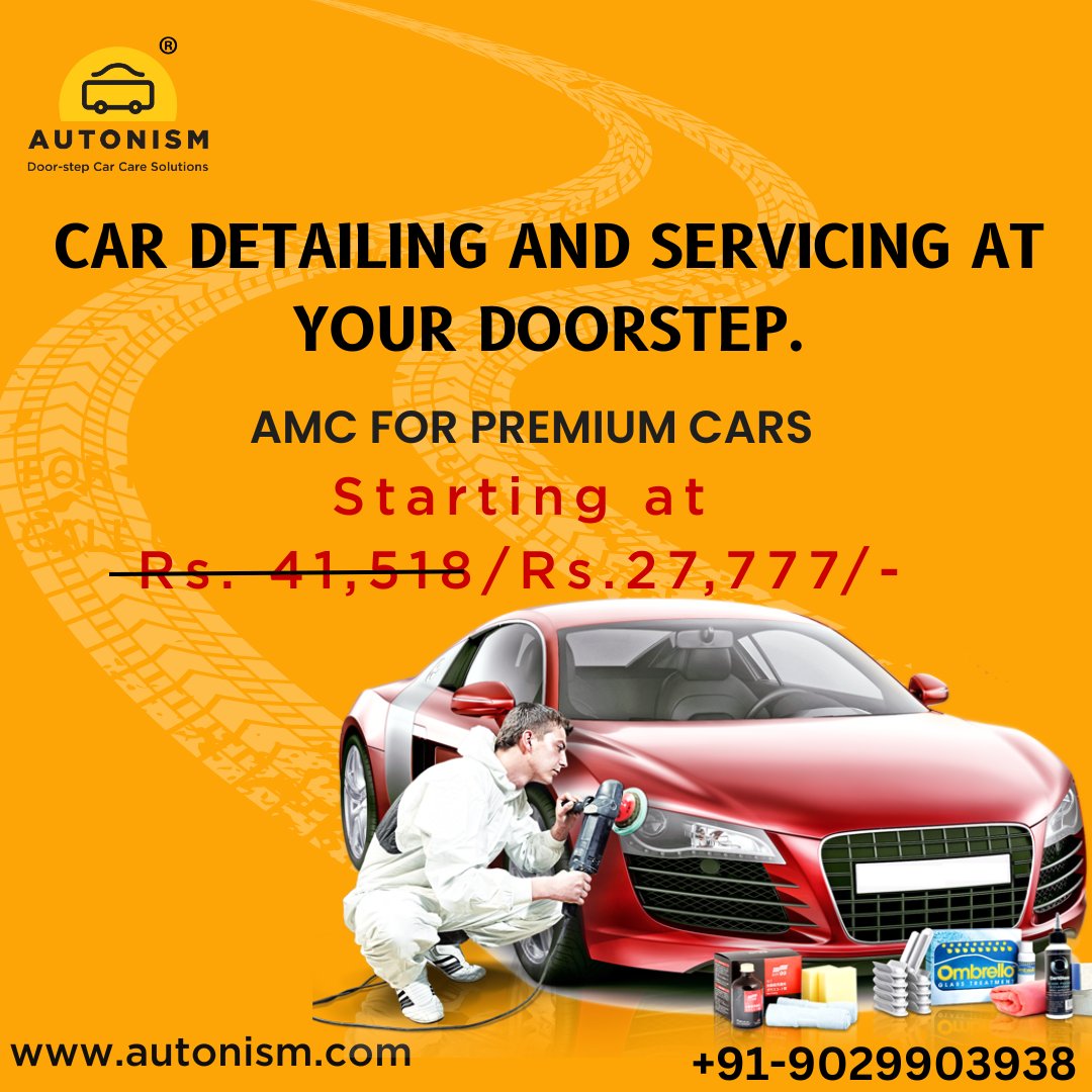 Car Detailing and Servicing at your Doorstep.
AMC for PREMIUM cars.
Book Doorstep Car service and Enjoy your Sunday.
.
.
.
.
#autonism #carservicingmadesmart #doorstepcarservicing
#nanoceramic #audi #polishing #wax #mercedes #carporn #porsche #detailingboost #toyota