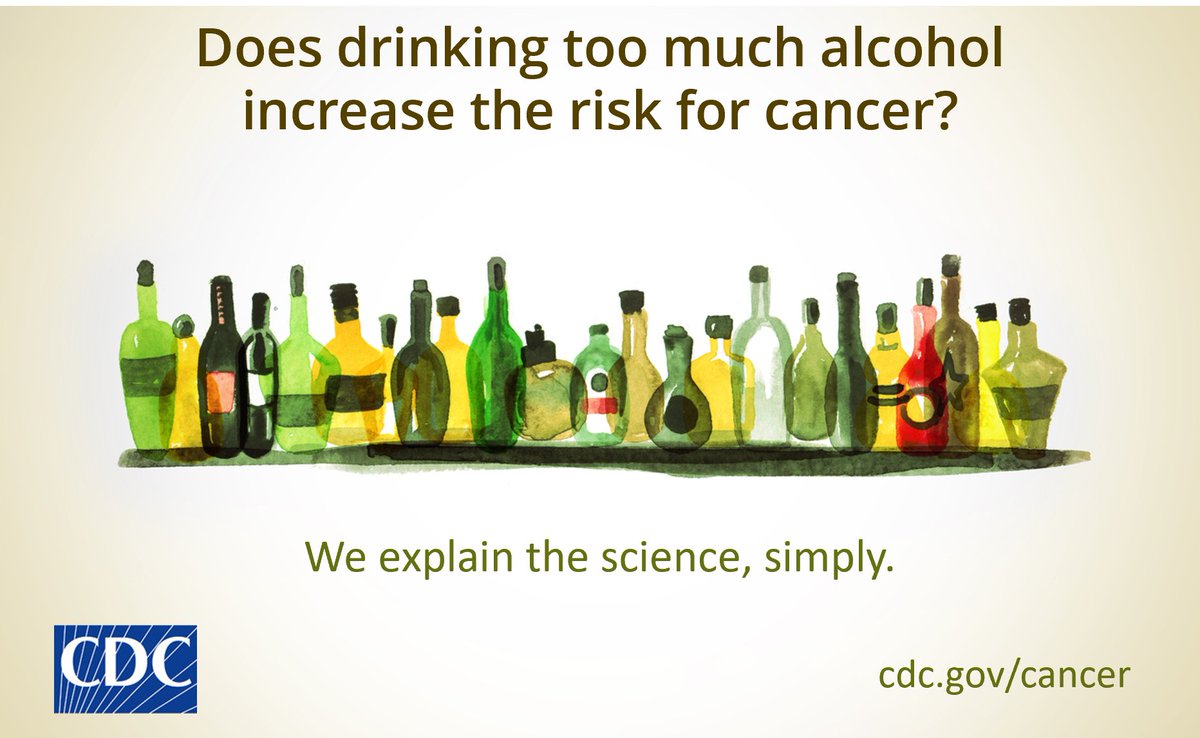 CDC Cancer on Twitter "Did you know the less alcohol you drink, the