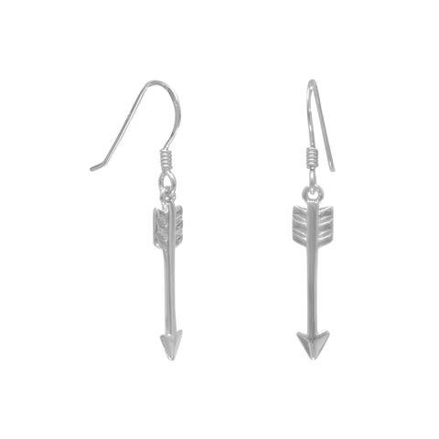 Earrings - New Earrings - Arrow Earrings - Aim High Arrow Earrings - French Wire Earrings With Arrow Drop - Dangle Style Arrow Drop Earrings tuppu.net/ee38caa7 #jewelrymandave #Etsy #ArrowEarrings