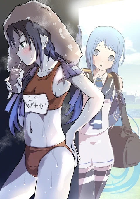 #画像を4枚晒したらrtがきてフォロワーがぶわーって増えると聞いて艦これの五月雨&涼風大好きマン 