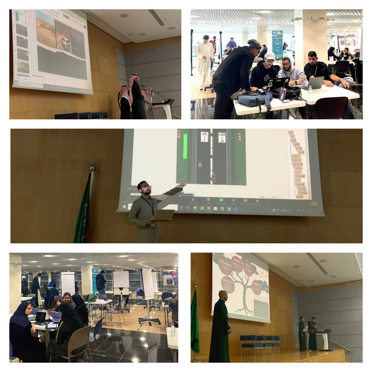 HCI_Lab's tweet photo. The #GGJ2023 weekend @AlfaisalUniv stirs a creative buzz in games, while at the same time sparks the interest in exploring the process of development.. be it programming, iterative design, narrative exploration, or artistic expression #SaudiGGJ

https://t.co/Aki4qX4Z85 #GGJ23 https://t.co/H6Ap4959Sj
