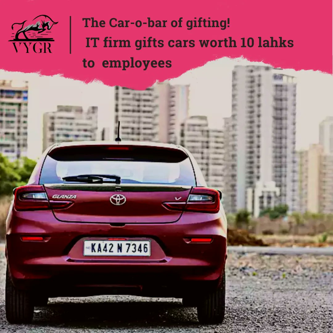 Vygrofficial's tweet image. Tridhya Tech, a software development company has gifted 13 of its employees Toyota Glanza cars, worth 7-10 lakh rupees.
#vygr #tridhyatech #employeeappreciation #hardworkpaysoff #dedication #Ahmedabad #Surat
Read more news:
buff.ly/3FXt1GJ