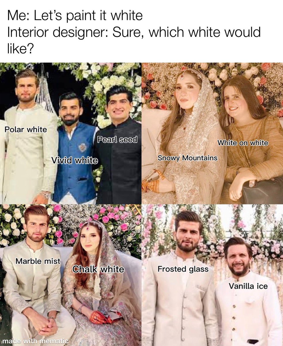 Hai mera Fair and lovely wala parivaar 🤗#ShaheenShahAfridi #anshaheen #desi #desimeme
