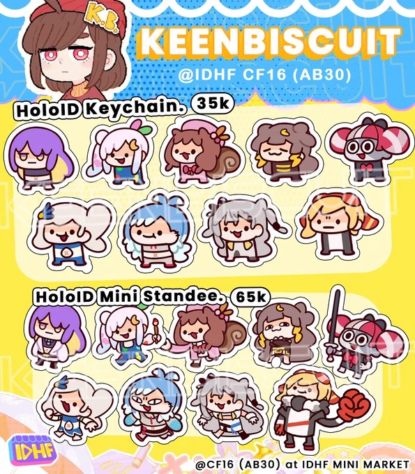 WOW KEENBISCUIT MERCH ?! 
Here's my catalogue for this year Comifuro (IDHF AB-30) ! 🫵

Preorder Period : 05 - 20 Feb 2023
Dakimakura : 05 - 16 Feb 2023
   
you can preorder here: https://t.co/qzvooy5z7H

Overseas preorders coming soon !
#CF16 #Comifuro16Catalog #comifuro #IDHF 