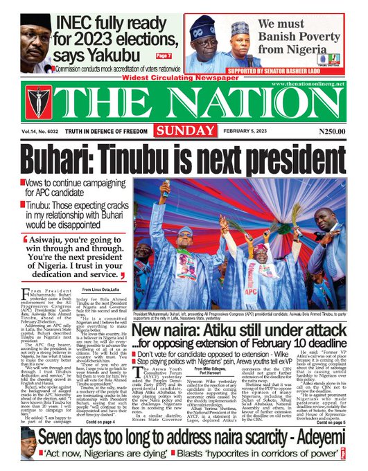tolaogunnubi's tweet photo. #IELTS #LifeOfTheParty #Calabar #LilKim #KateHenshaw #mummy #PeterObiForPresident2023 #KellyRowland #Tems #Emefiele #NairaScarcity #NairaRedesign #PaAdebanjo #Headlines #frontpage #newspaper #Katsina #ASUU #CongratulationsPhyna #Naira #Tribalism #DarkOctoberOnNetflix #GOAT https://t.co/2odkEzpLLe