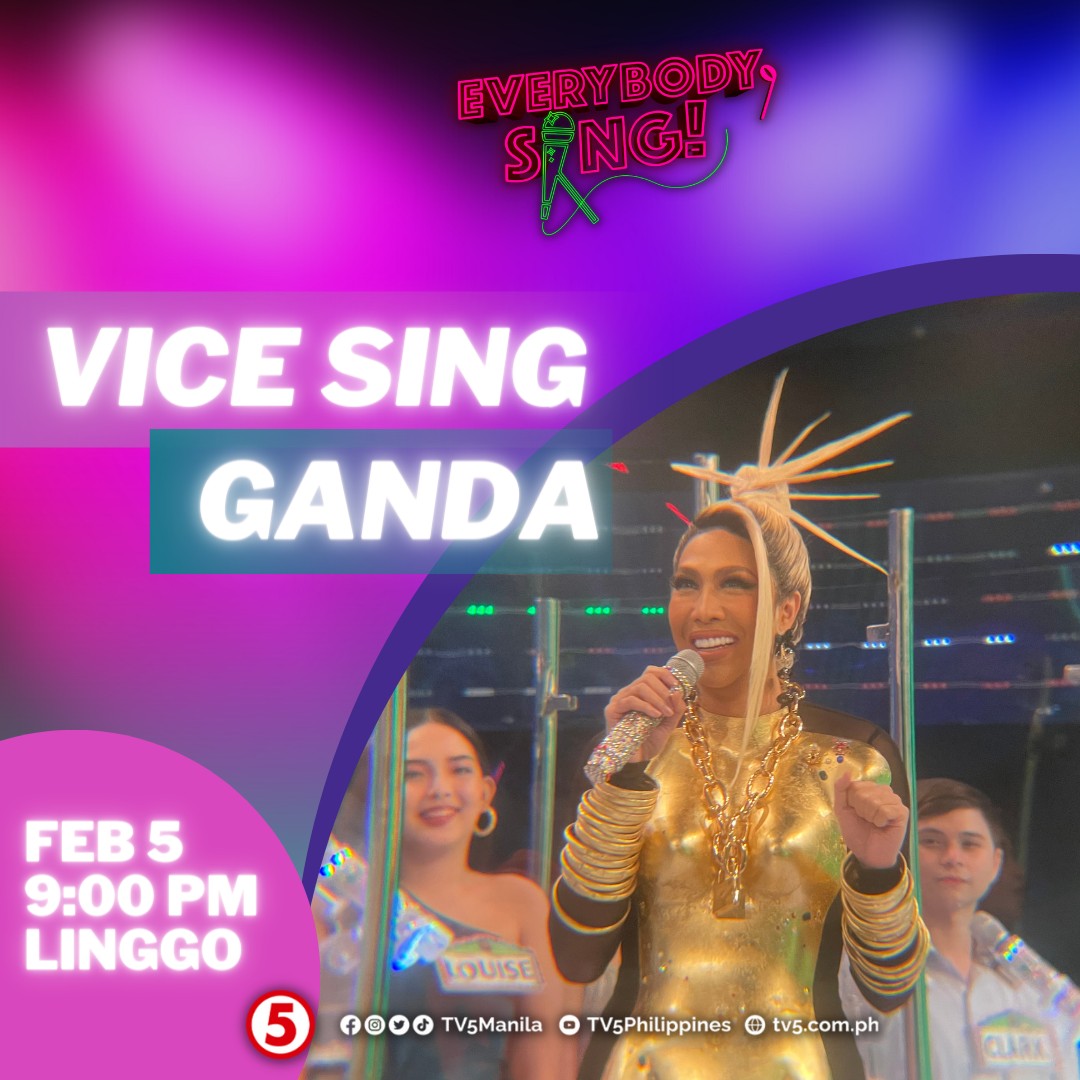 TV5manila's tweet photo. Ready to strike a pose at maki-sing along si Meme Vice tonight sa #EverybodySingTV5! #EverybodySingModels
Huwag kang aabsent mamayang 9:00 PM sa #WeekendTripTV5!
#IBAngSayaPagSamaSama https://t.co/y9CNz8A3DU