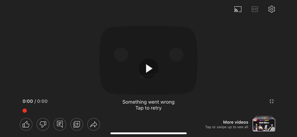 pruthvik83's tweet photo. Is there #YouTubeDOWN ? or only am facing this problem?😕 #Youtube https://t.co/BFsqLu9nqB