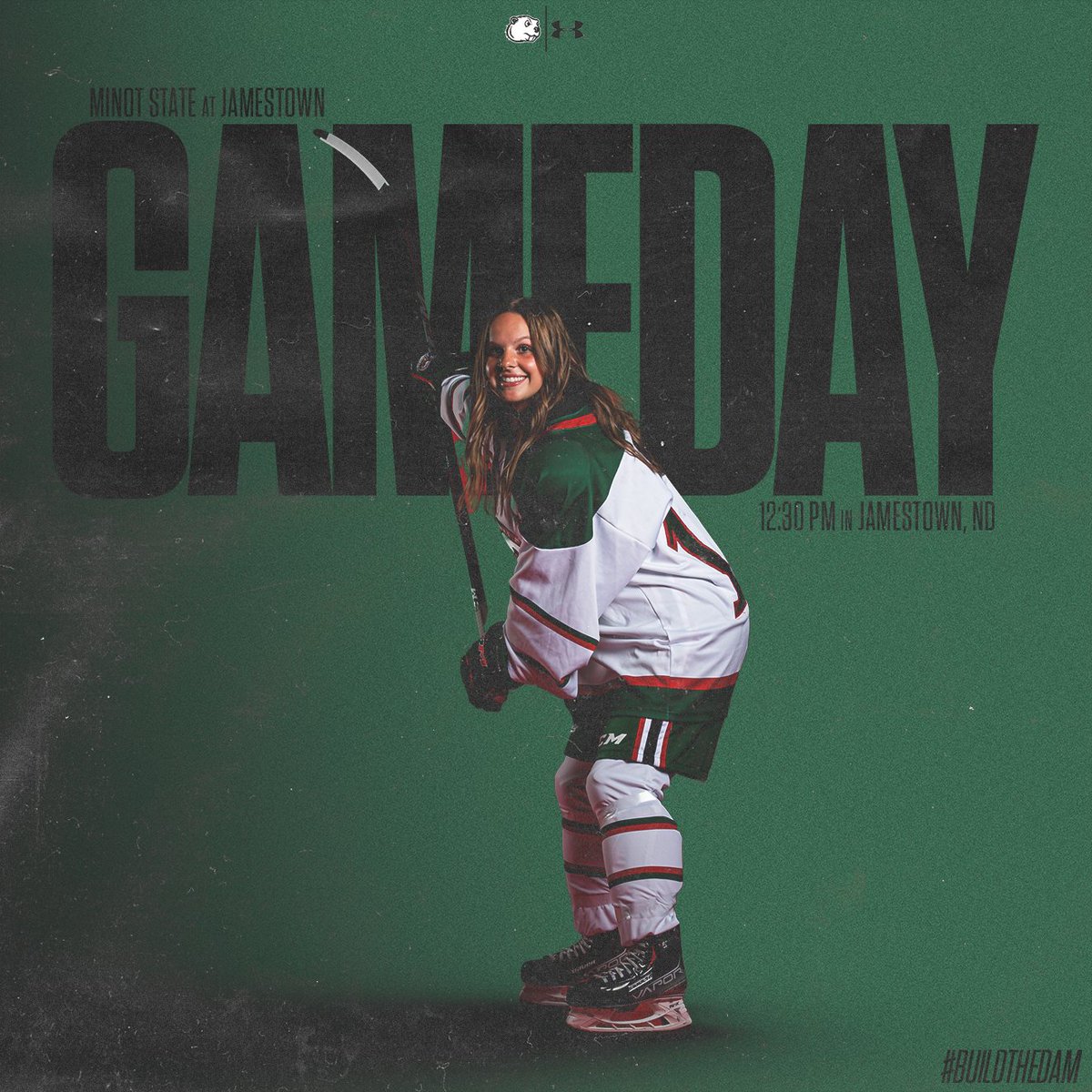 🚨GAMEDAY🚨
We are back at it in Jamestown looking for the weekend sweep! Puck drops today at 12:30!

#BuildTheDam | #OnwardBeavers