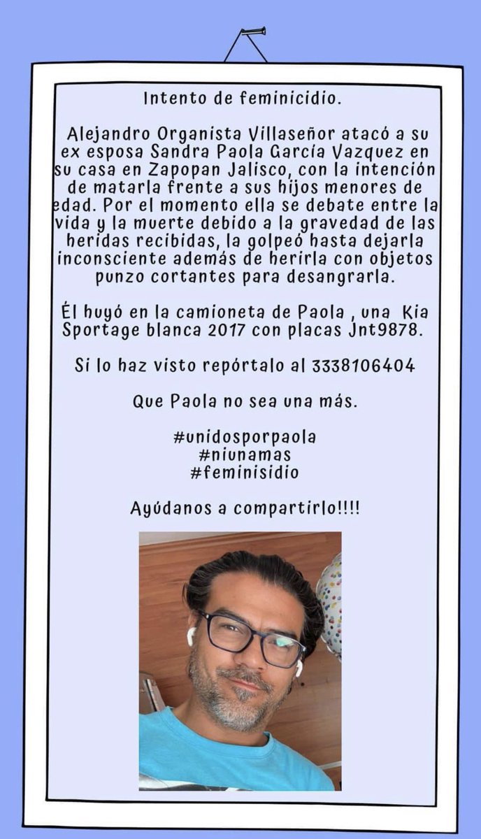 andie_chapman's tweet photo. Por favor ayúdenme compartiendo. @Trafico_ZMG @FiscaliaJal @GobiernoJalisco #NiUnaMenos #NiUnaMás @brujasdelmar @MareaVerdeMex @AlessandraRdlv https://t.co/ZY9Pxxy6Jf