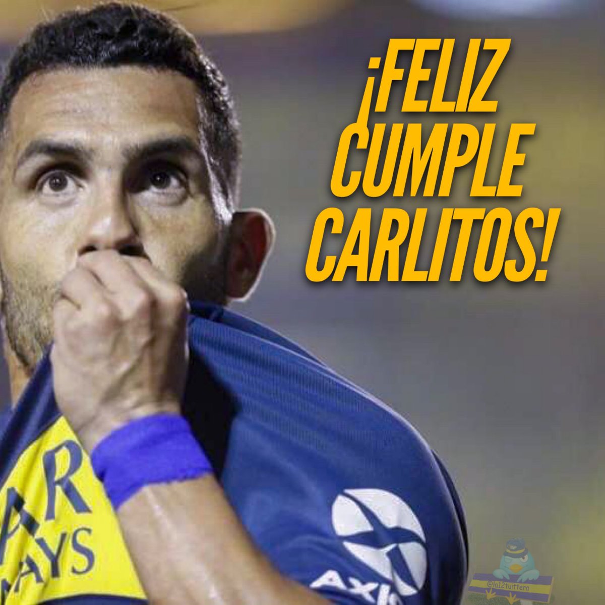 la12tuittera's tweet photo. ¡¡Feliz Cumpleaños Carlitos!! 💙💛💙

Hoy Tevez cumple 39 años🎂

Títulos con #Boca:
Apertura 2003
Copa Libertadores 2003
Copa Intercontinental 2003
Copa Sudamericana 2004
Campeonatos 2015, 2016/17, 2017/18 y 2019/20
Copa Argentina 2015
Supercopa Argentina 2019
Copa Maradona 2020 https://t.co/F9DgIQMZrO