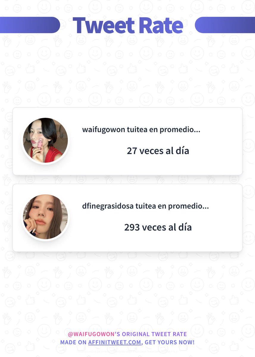tragasabIe's tweet photo. ✨ Tweet Rate 

waifugowon tuitea en promedio... 27 veces al día
dfinegrasidosa tuitea en promedio... 293 veces al día

➡️ https://t.co/f7y2Pa85Tx https://t.co/92v7p5En49