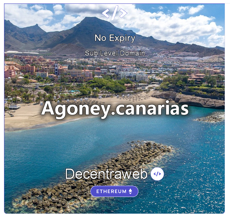 Hoy tenemos Agoney 
Su origen no está muy claro, se cree que fue algún guerrero de la isla de La Gomera. ¿Su traducción? Podría ser algo como ‘brazo cortado’.
hoy se conoce mas Al cantante Adejero.
#Canarias #Agoney #Adeje #Eurovision 
disponible en: 👇👇
dns.decentraweb.org/register-subdo…