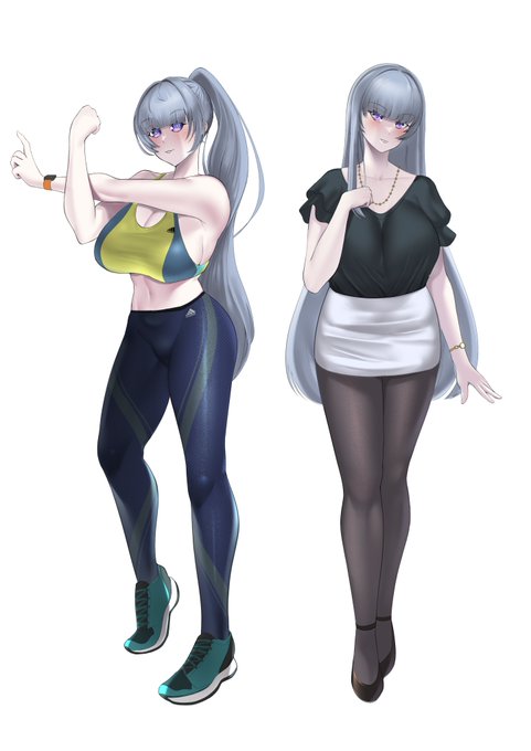 「隣の奥様はインストラクター」(仮)って感じのやつ描きたくなりますた。 