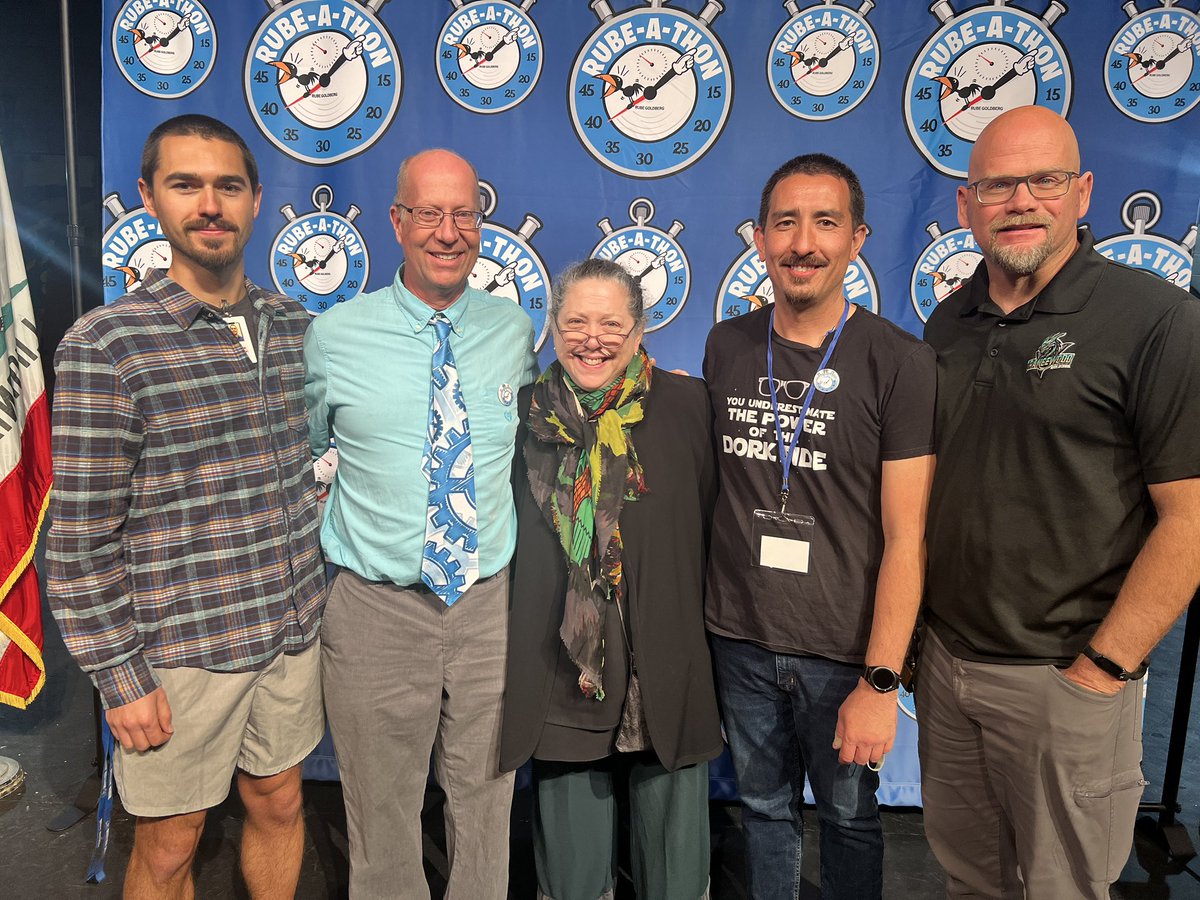 RUSD, First Place Sweep!

Rialto USD hosted inaugural Rube-A-Thon Competition @ Rialto HS! Dozens of districts including SB, Chaffey, Colton, Big Bear, Ontario-Montclair competed all day! Congrats RUSD’s <a href="/KuceraCoyotes/">Kucera Middle School</a> Myers Elem. &amp; <a href="/rialtohsknights/">🏰Rialto High Knights⚔️</a> who earned First Place awards!
