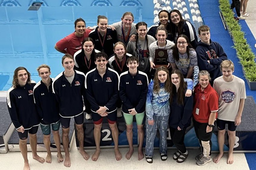UAathletics's tweet photo. Congratulations to the @UAcharterschool Women’s Swim team…the @NCHSAA 2022-23 1A/2A Central Region Champions. 
Boys heading to states as well. #CardinalPride 
@JZUAHS @mphifer2 @BretzShannen @BrittanyRape @AYermack @FrashierJustin https://t.co/xkyiA55gSs