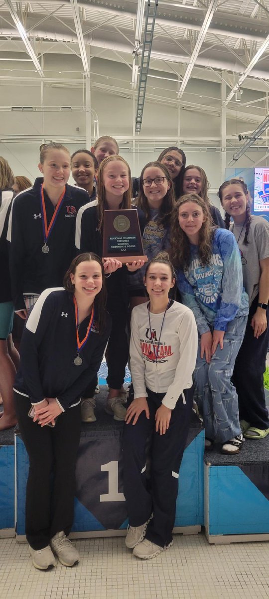 UAathletics's tweet photo. Congratulations to the @UAcharterschool Women’s Swim team…the @NCHSAA 2022-23 1A/2A Central Region Champions. 
Boys heading to states as well. #CardinalPride 
@JZUAHS @mphifer2 @BretzShannen @BrittanyRape @AYermack @FrashierJustin https://t.co/xkyiA55gSs