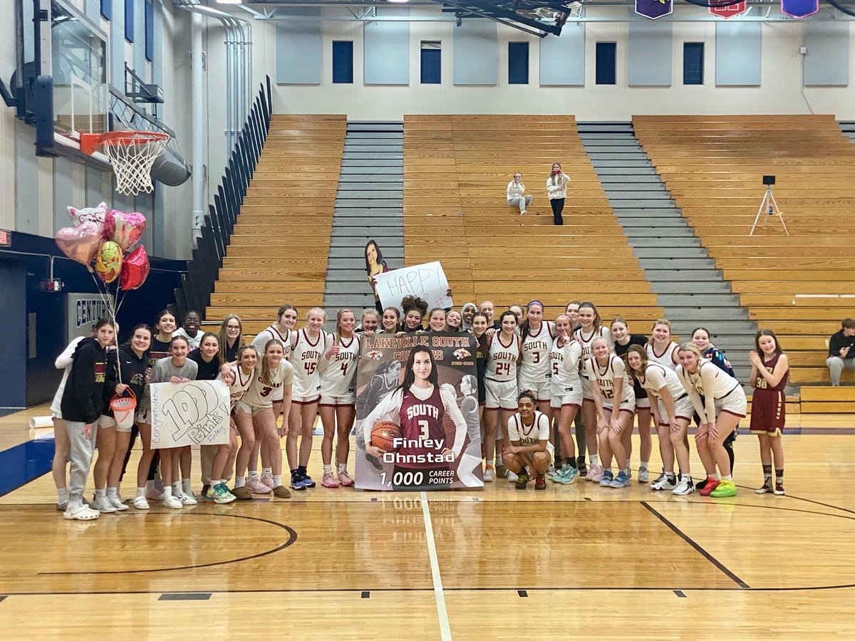 Congrats to Finley Ohnstad for making 1000 points tonight!! Way to go Finley!! #StrongerTogether