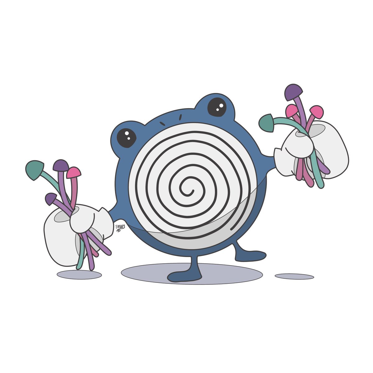 ensanestudios's tweet photo. Just added Polywhirl to my collection of Mushy Pokémon:) #art #digitalart #procreateart #femaleartist #illustration #artist #digitaldrawing #digitalillustration #fanart #artistsoninstagram #sketch #digitalartist #pokemonart #pokemon #mushroomart #mushrooms #polywhirl #drawing https://t.co/l3VonNHn9h