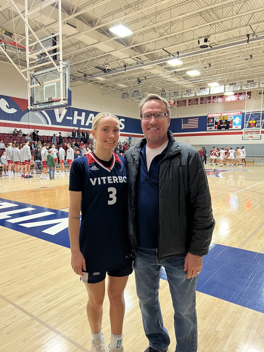 Very proud of this lady!  Tossed in 25 in last home game today!