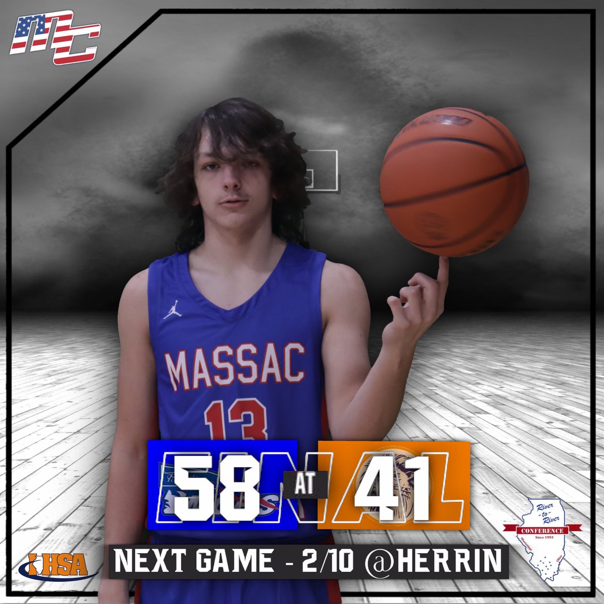 MassacBball's tweet photo. Final from Carterville!
Score : Patriots 58 Lions 41
Record : 22-4
Stats :
Garnett - 8 pts
Smallman - 12 pts
Hosman - 24 pts, 6 reb, 6 ast
Cissell - 11 pts, 10 reb
Higgerson - 3 pts, 7 reb
#forGraham https://t.co/O3RKVWciPs