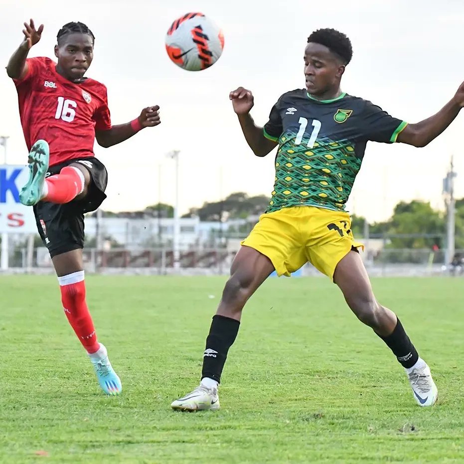 TTFootballAssoc's tweet photo. Images from today's 1-0 loss to Jamaica's U-17s at Arnett Gardens #876Stream https://t.co/clrwPNWQot