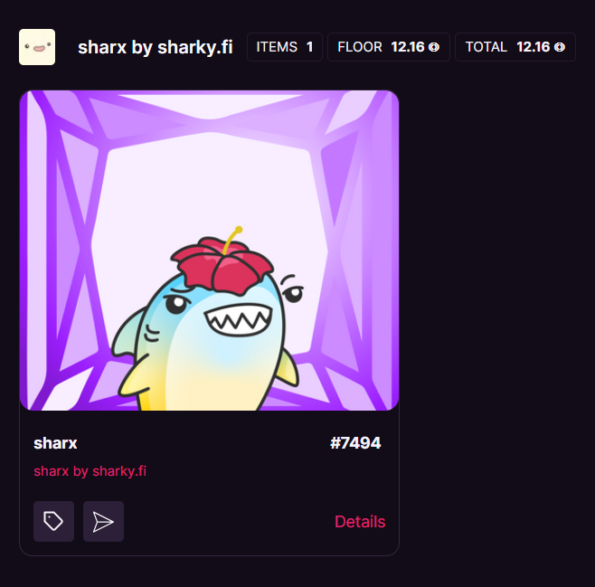 Won this <a href="/SharkyFi/">Sharky 🦈 NFT-backed loans</a> NFT from <a href="/CofRiveriaNFT/">Riveria</a> Raffle LFG!