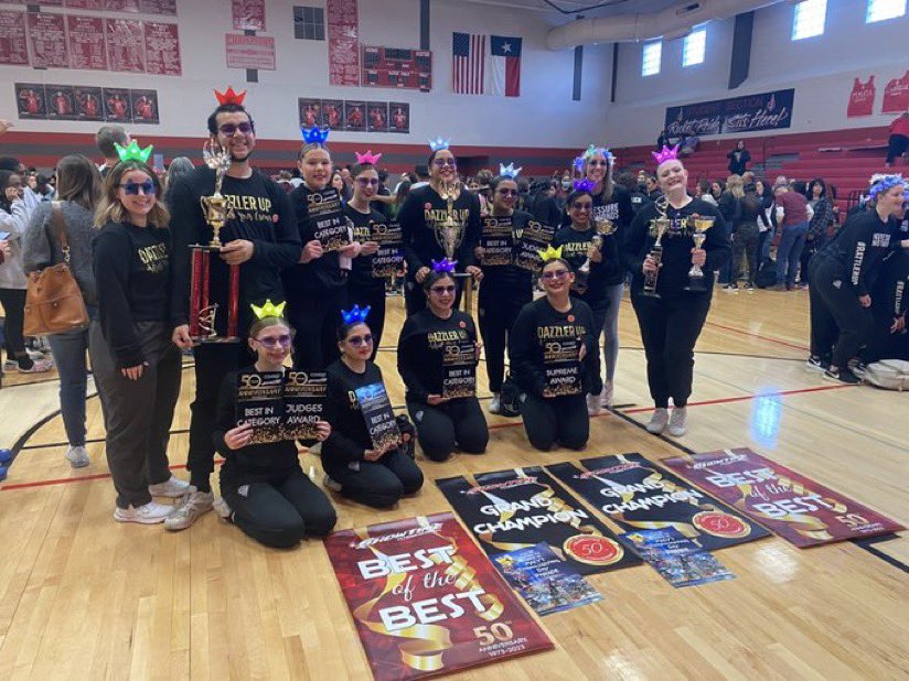 DL &amp; DZ absolutely KILLED IT at today’s contest! 1 down, 3 more to go!💎💜 #grandchampions #RattlerUp