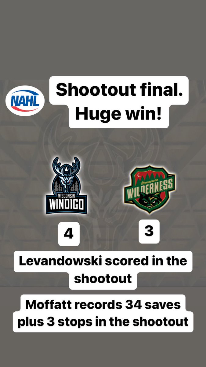Wisconsin Windigo on Twitter "The Windigo complete the sweep with a 4