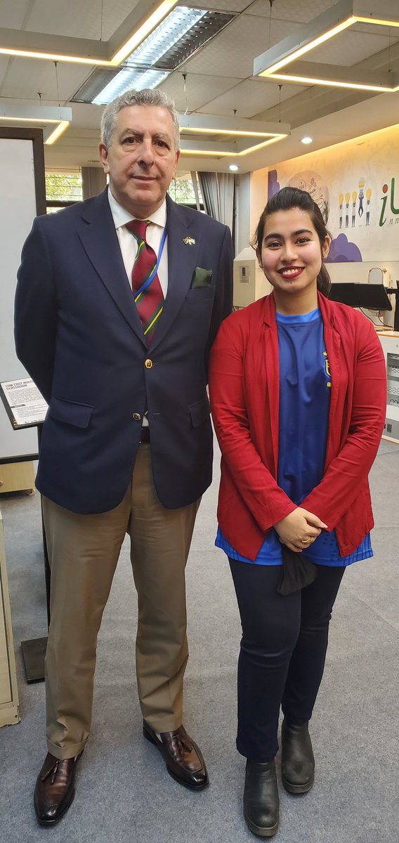 Meeting the Hon'ble Brazilian Ambassador, Mr. Joao Tabajara de Oliveira Júnior. Yes, we wore the jersey of Brazil to greet His Excellency! 🇧🇷 🇧🇩 My joy is overflowing 😁☺️🥲 #a2i