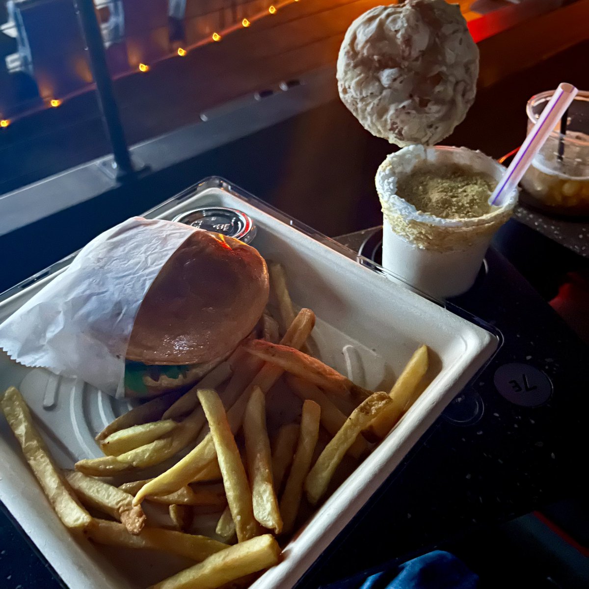 Tony_Denaro's tweet photo. #InfinityPoolMovie #AtAMC If you liked Terrifier you’ll like this movie. A fun distraction from the norm but some would rightly call it disturbing. Loved Mia Goth. Happy our dine-in #AMC finally was able to find & hire a weekend bartender. Burger & Apple Pie shake were great! https://t.co/ufm0zxcJns