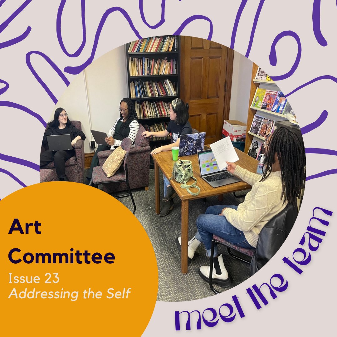 UMSLBellerive's tweet photo. Meet the Art Committee, one of three core teams that helped create Issue 23. Comprised of Jerrica Davis, Jay Gaskin, Emma Moore, and Nora Stith, this team used their creative insights and design skills to ensure every piece of art and photography was ready for publication &amp; (1/2) https://t.co/jNFGWvezeh