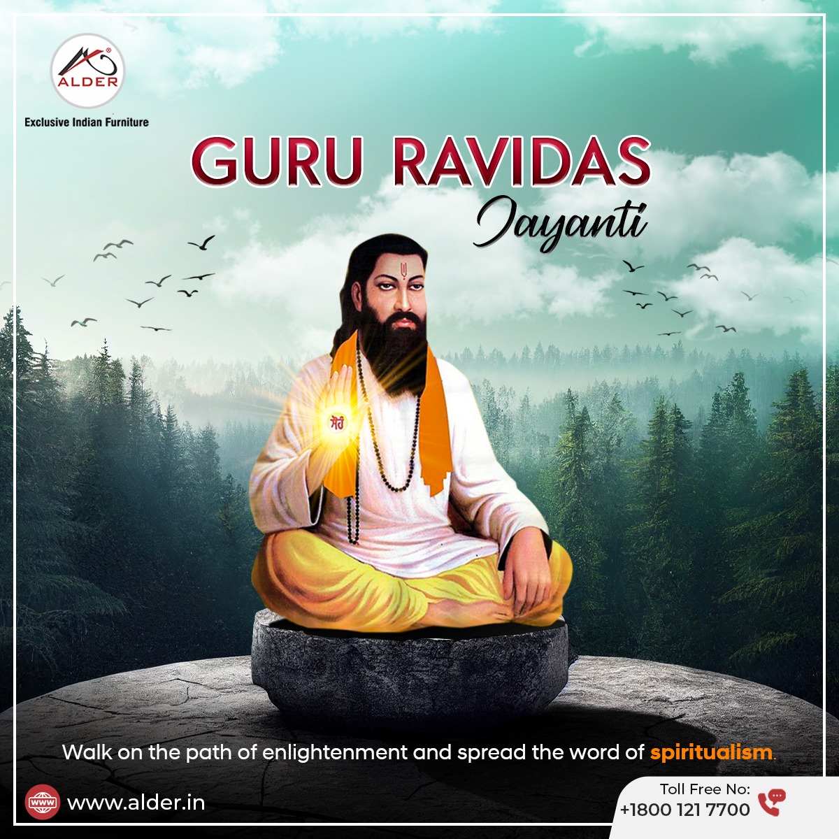 alderfurnitures's tweet photo. May we follow the path of devotion shown by Guru Ravidas to make our lives worthy. Happy Guru Ravidas Jayanti.
.
.
#alder #alderfurniture #ravidassjayanti #gururavidassji #gururavidass #shrigururavidassji #satgururavidassji #jaibhim #homefurnishing #manufacturer #soledistributor https://t.co/wMN4BhVzaV