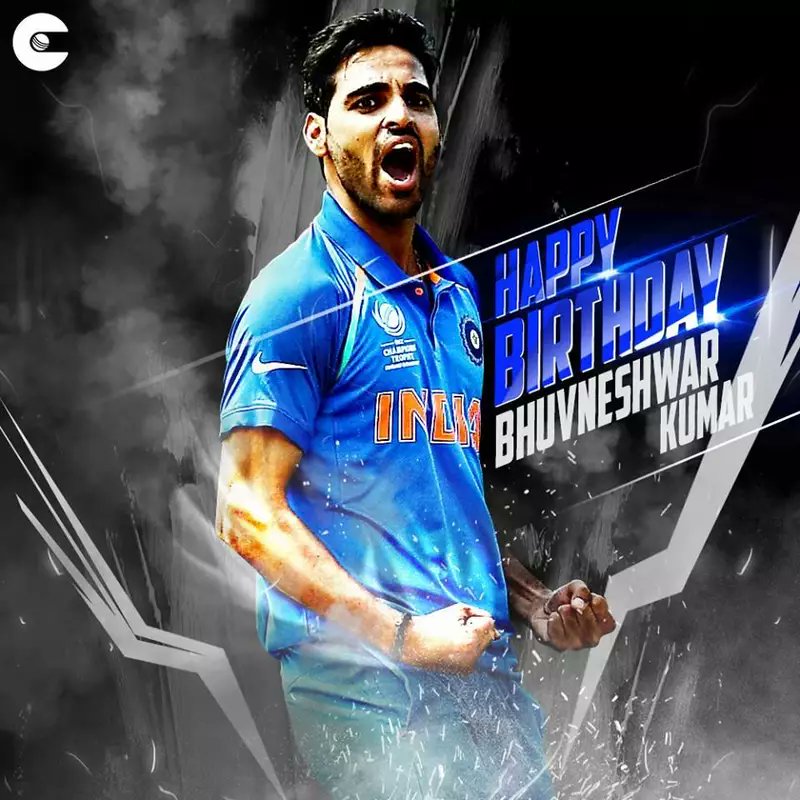 Happy birthday king of swing \"Bhuvneshwar Kumar\"  Pls come with bang bhuvi   