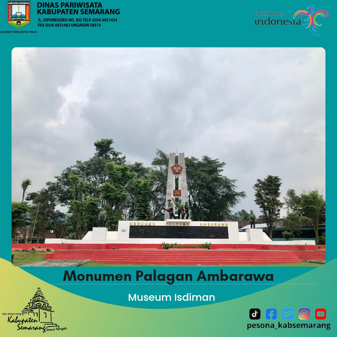 Ungaran_Wisata's tweet photo. Monumen Palagan Ambarawa dan Museum Isdiman yang berada di dalamnya ini, bisa menjadi alternatif buat Sahabat Pesona dan adik-adik yang ingin belajar sejarah di luar ruang kelas.
Pastinya bisa sambil jalan-jalan donk. Nggak bosen kan ya.
Oh ya, sekilas tentang Museum Isdiman: https://t.co/dN98Q1AnxY