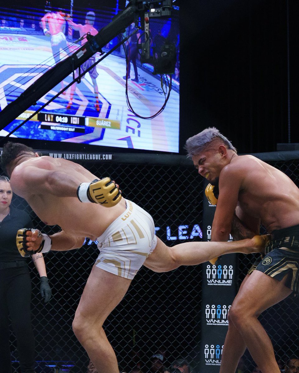 luxfightleague's tweet photo. 🎮⬅️⬇️➡️❎+🅰️ para desbloquear Spinning Back 𝐓𝐇𝐔𝐍𝐃𝐄𝐑 Kick ⚡
Antonio 'Thunder' Suárez está en la cima de la división de Peso Wélter de LUX Fight League tras su triunfo ante el 'Tiburón Blanco' Domínguez.
#LUX030 #LUXFightLeague #mma https://t.co/Jt9Wg2EnIU