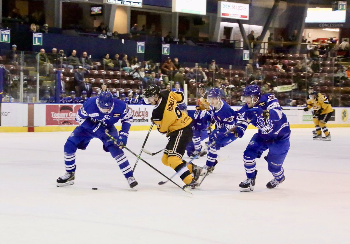 kengqvist's tweet photo. Penticton added 1 to the board with a two-man advantage and then tied the game during the second. It’s 2-2 heading into the 3rd period. https://t.co/GYpE0FRoHl