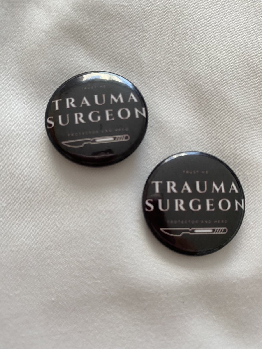 @julianita206 @hopkinssurgery @Str8bonesJim @OsgoodDr @Me4Trauma @FSFB_Salud @HopkinsMedicine @acsSTOPTHEBLEED Thanks for the gift. I will wear my #TraumaSurgeon pin proudly.