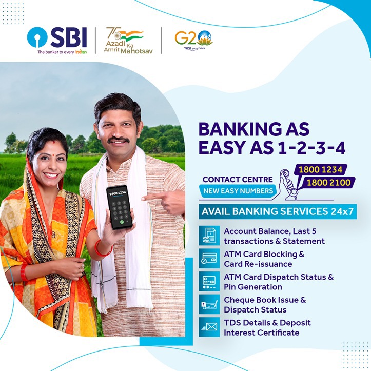 Your banking genie is here!

SBI Contact Centre makes banking easy & convenient for you. 

Call SBI Contact Centre toll-free at 1800 1234 or 1800 2100.

#SBI #SBIContactCentre #AmritMahotsav #AzadiKaAmritMahotsavWithSBI