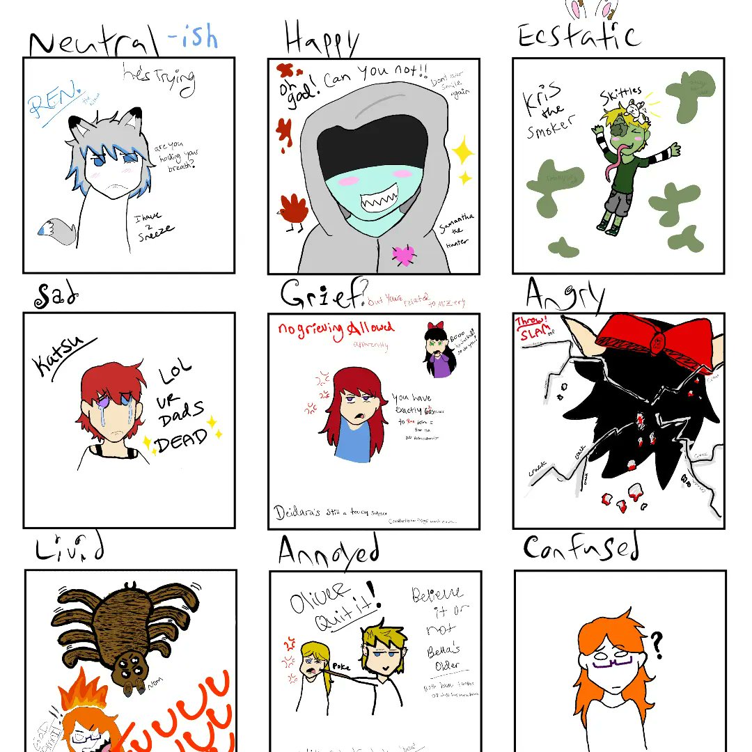 GingerTurtle94's tweet image. ✏️Expression chart✏️ #Expressionchart #art #ocs #animalcrossing #AnimalCrossingNewHorizons #left4deadhunter #left4deadsmoker