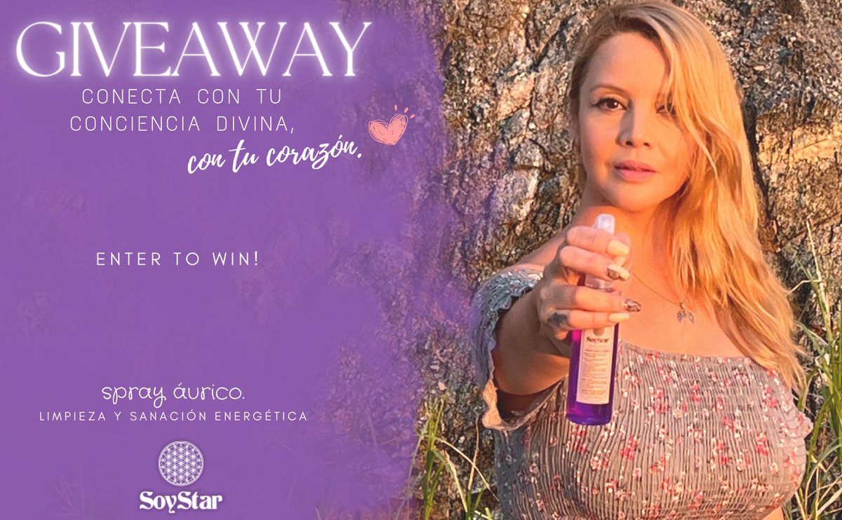 SoyStaronline's tweet photo. Es hora de hacer que alguien 
tenga un día más brillante! 
Gana Un Spray Áurico !

Para participar, debes seguirme @soystaronline y comentar debajo de esta publicación con la palabra "¡Quiero!".

sorteo 7 de Febrero
 ¡Buena suerte a todos!"
GRACIAS por participar 🙏
#Giveaway https://t.co/gHEmQks8FS