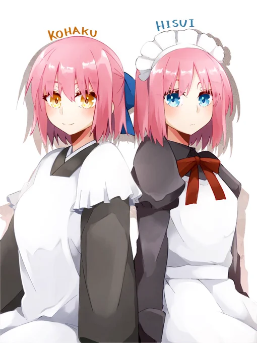 双子の日だ!!!!便乗したい!!!!このヒスコハちゃんよく描けたので便乗したい!!!!オハムもいます!!!#双子の日 