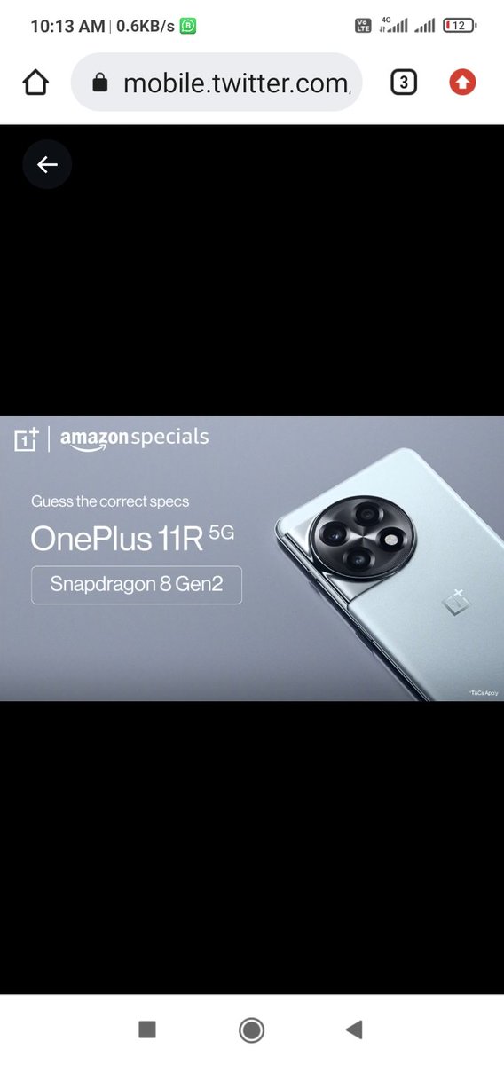 Mallparamjeet's tweet photo. @amazonIN #OnePlus11R5G 
#OnePlus11R5GOnAmazonSpecials https://t.co/4d6CdzsVmn