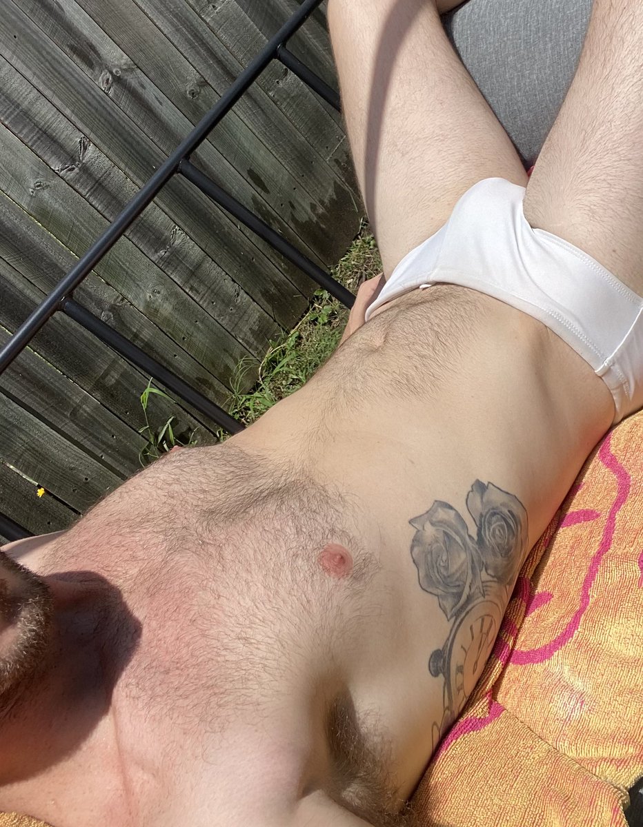 Need a tan before Mardi Gras ☀️ #speedos #hairy