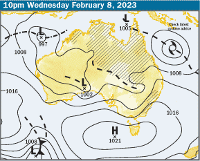 Tropical Cyclone Outlook 5/2/2023: Increased risk of a tropical cyclone to develop in the central Coral Sea region by midweek. A direct impact or landfall is not expected at this stage. Find the latest outlook and further info, as required, here: ow.ly/gXOe50MJUj1