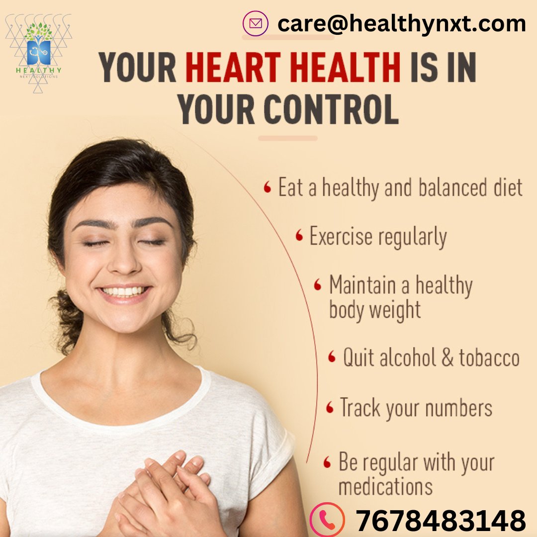 A healthy lifestyle can help you prevent or reduce the risk of cardiovascular diseases. Speak to your doctor to know more. #WorldHeartDay

Contact- 7678483148
#health #corona #healthynxt #BF7Variant #covid #mask #handwash #familytime #alcoholfree #nutrition #thyroid