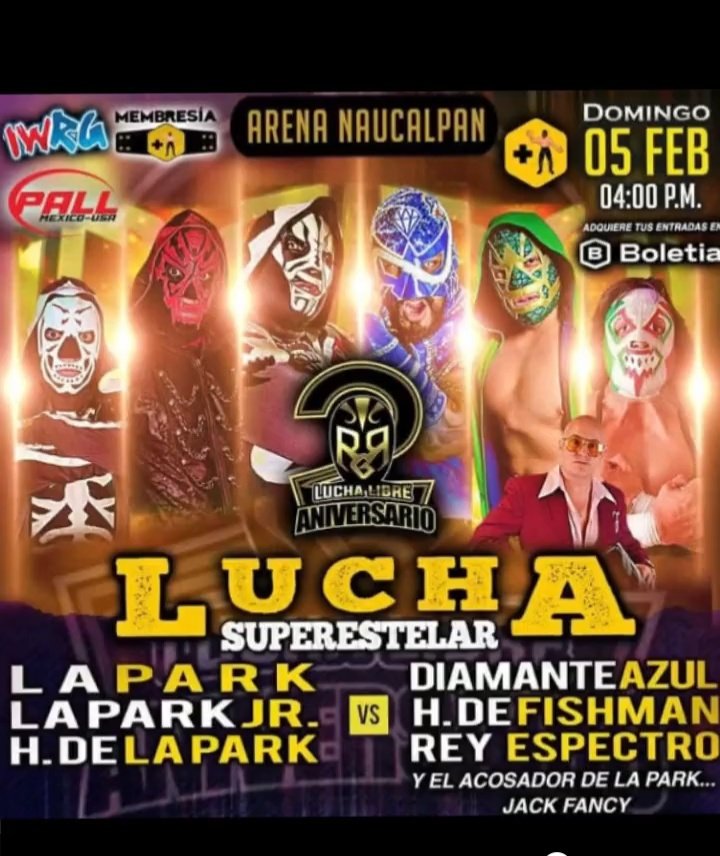 ChirpingBlueJay's tweet image. Domingo 5 de Febrero alas 4 pm en Arena Naucalpan. #JackFancy landing in Mexico City to humble #LAPARK.
Be careful Mr.PARK!
I&apos;ll be watching on @mas_lucha.
#LuchaLibre #WrestlingCommunity #prowrestling #LosParks @luchalibreonlin #RGR  @realJackFancy @laparktapia