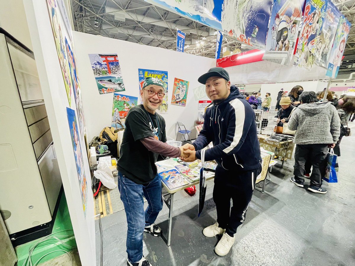 Oe5959's tweet photo. お会いした瞬間嬉し過ぎて鳥肌が😭
#釣りどれん
#フィッシングショーOSAKA https://t.co/rX5OpnoxAR