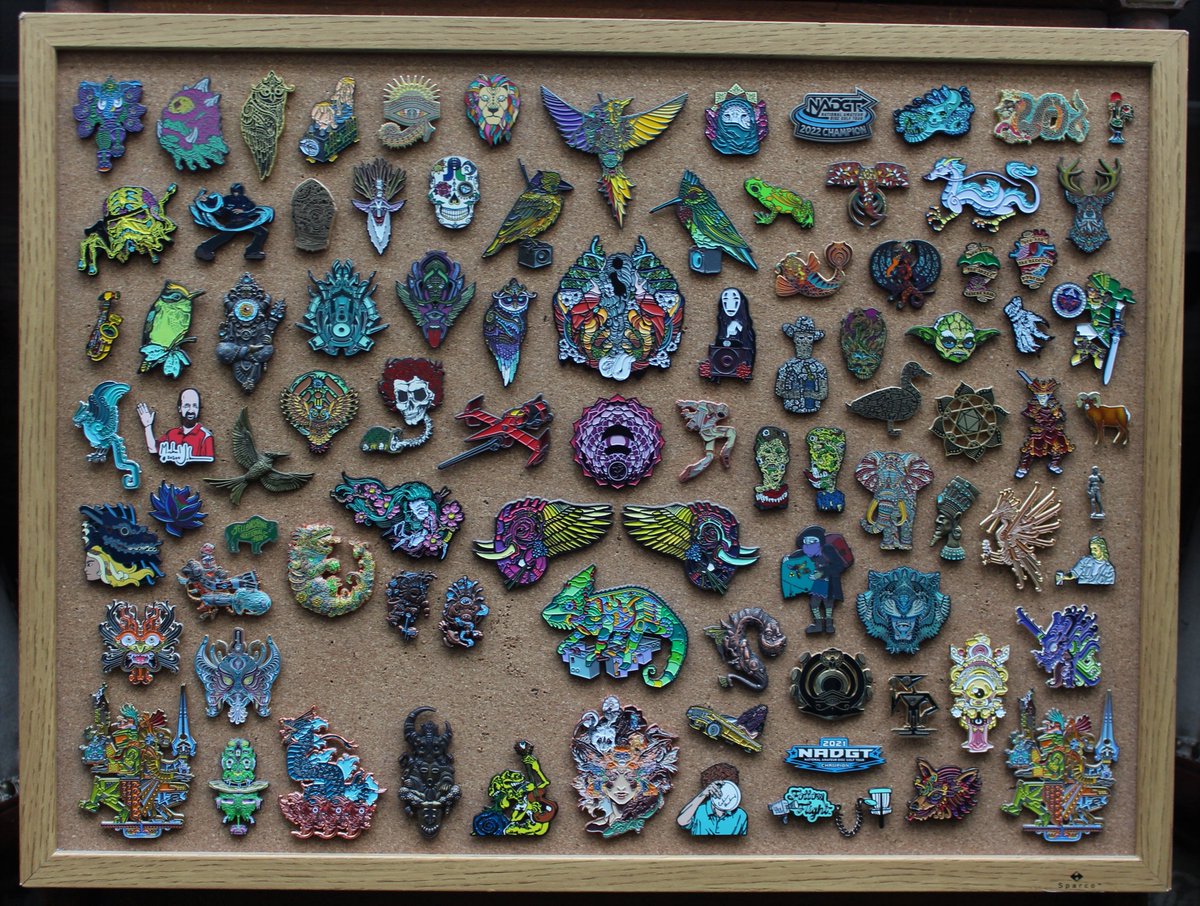 RoninWind's tweet photo. My personal collection. A decade of collecting and producing pins. 

<>  https://t.co/uBhTOvzg3Y  <> https://t.co/0422wBjzIT