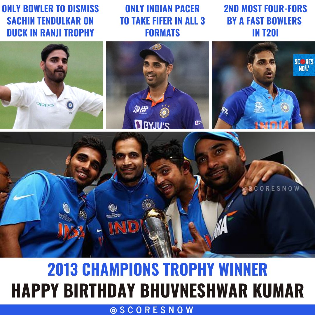 India\s Swing King Happy Birthday Bhuvneshwar Kumar!    