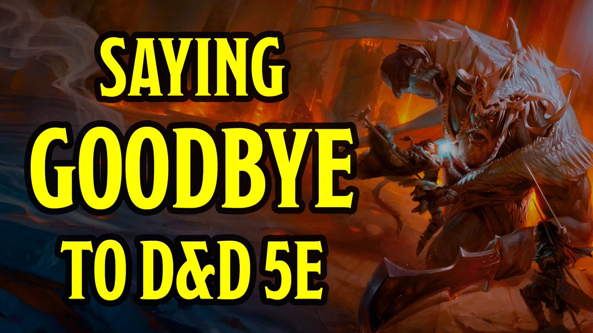 Parting is such sweet sorrow. New video on Youtube. 
🔗 in comments
#dnd #5e #Pathfinder2e #Pathfinder #ttrpgs #ttrpg #youtube #opendnd #openrpg #everyrpg